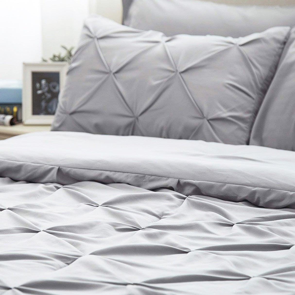 Duvet Duplux Gris Claro Para Cama Doble 140x190cm - Tendidos y Cubrelechos | Bylmo