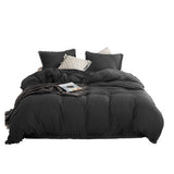 Edredón Boress Negro Para Cama Semidoble 120x190cm - Tendidos y Cubrelechos | Bylmo