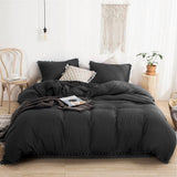 Edredón Boress Negro Para Cama Semidoble 120x190cm - Tendidos y Cubrelechos | Bylmo