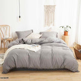 Edredón Boress Gris Para Cama Semidoble 120x190cm - Tendidos y Cubrelechos | Bylmo