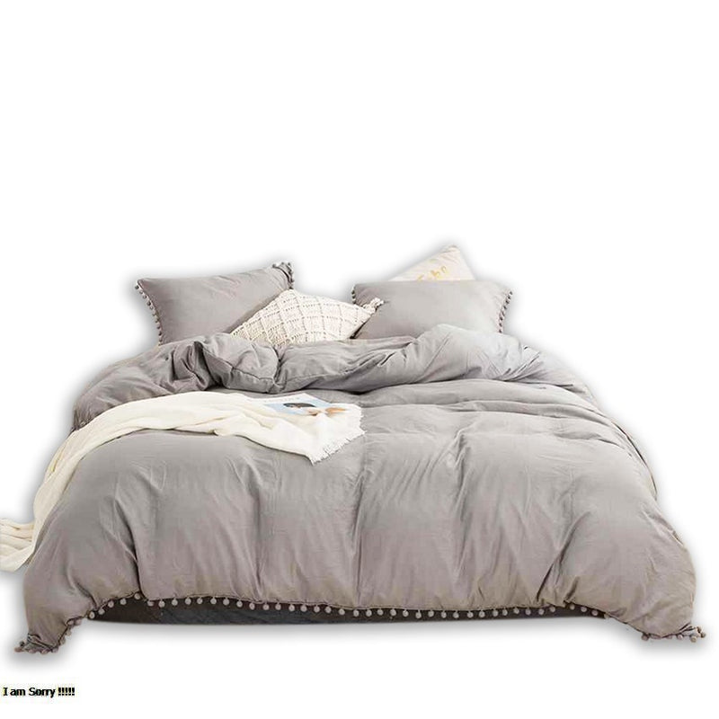 Edredón Boress Gris Para Cama Doble 140x190cm