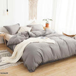 Edredón Boress Gris Para Cama King 200x190cm