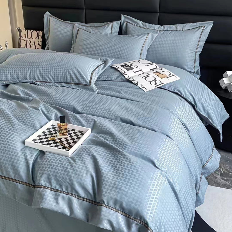 Duvet Unic Azul Claro Para Cama Doble 140x190cm Acolchado