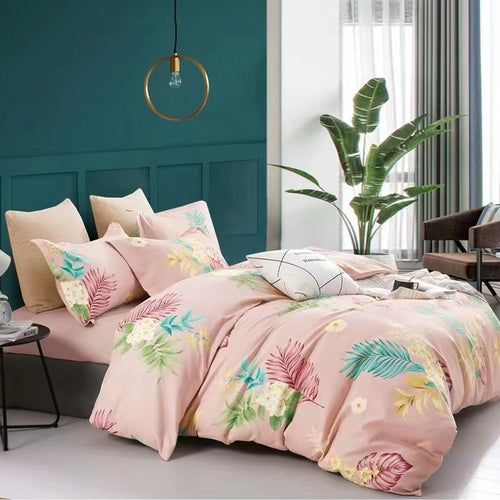 Duvet Leafvet Rosado Para Cama Doble 140x190cm Acolchado