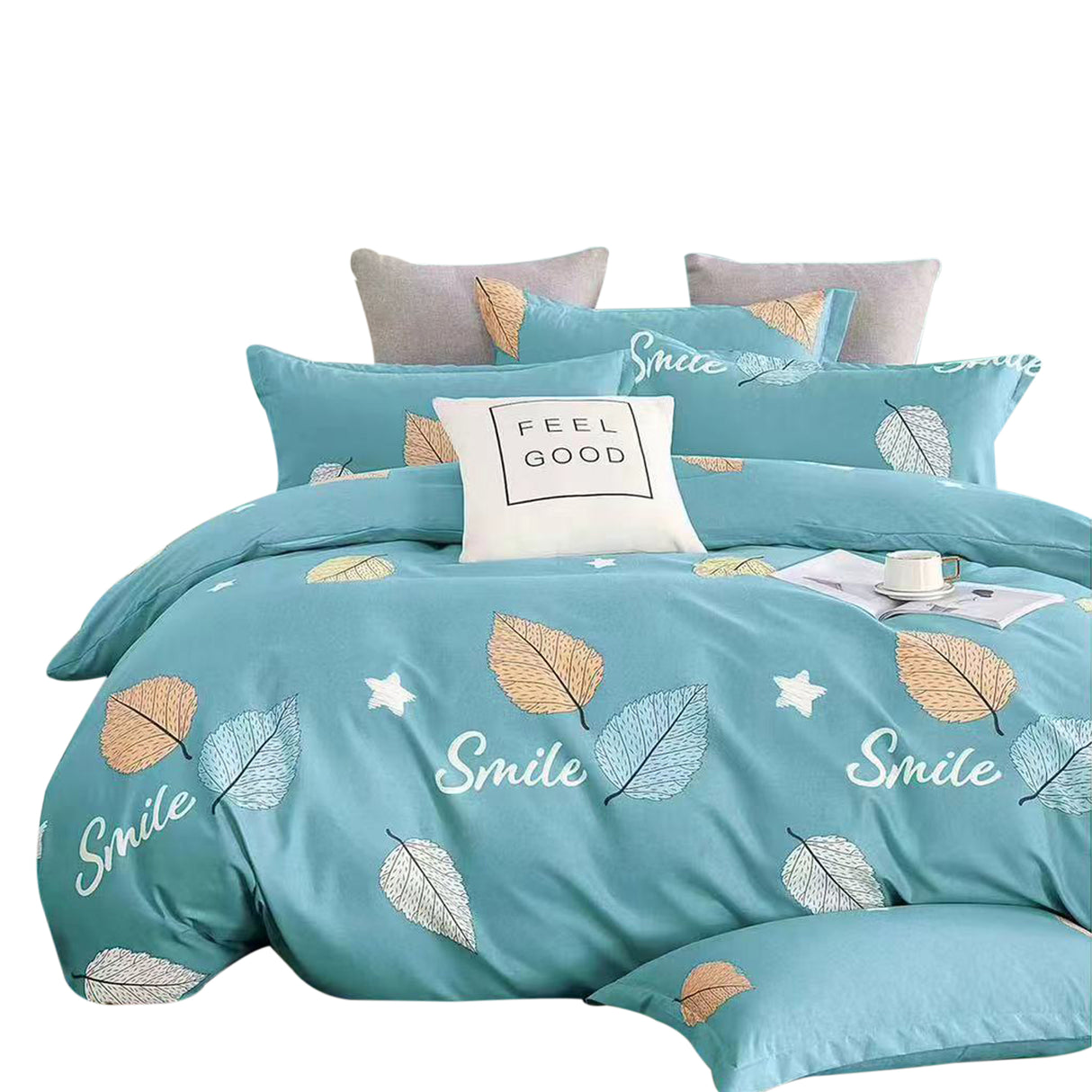 Duvet Leafvet Azul Para Cama Doble 140x190cm Acolchado - Tendidos y Cubrelechos | Bylmo