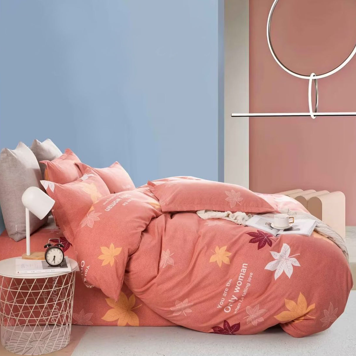 Duvet Autuvet Naranja Para Cama Doble 140x190cm Sin Acolchado - Tendidos y Cubrelechos | Bylmo