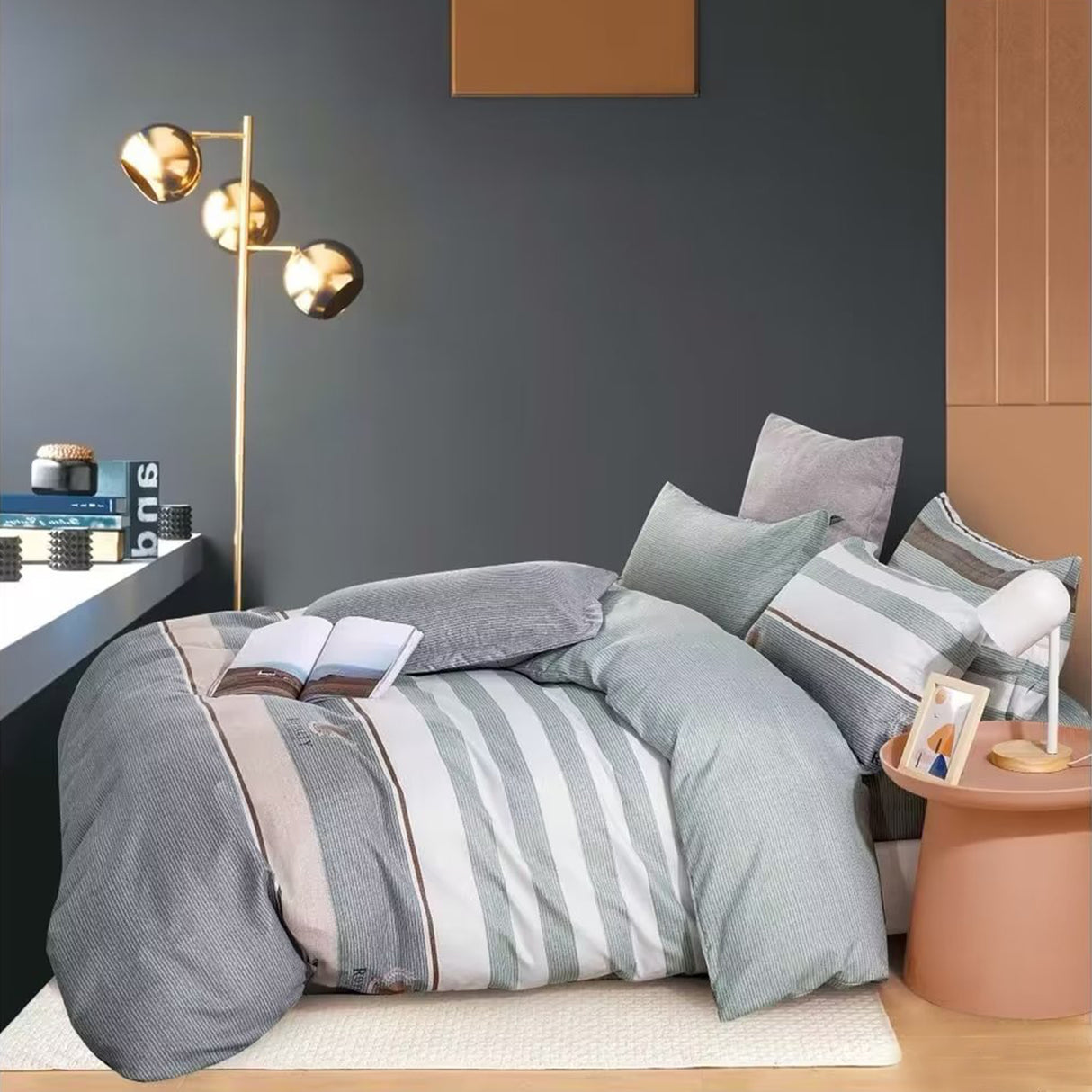 Duvet Linevet Gris Claro Para Cama Doble 140x190cm Sin Acolchado - Tendidos y Cubrelechos | Bylmo