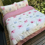 Duvet Floravet Fucsia Para Cama Doble 140x190cm Acolchado