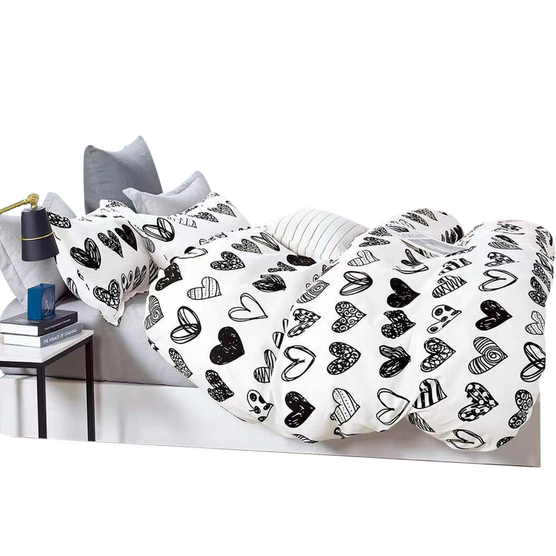 Duvet Hearvet Blanco Para Cama Doble 140x190cm Sin Acolchado