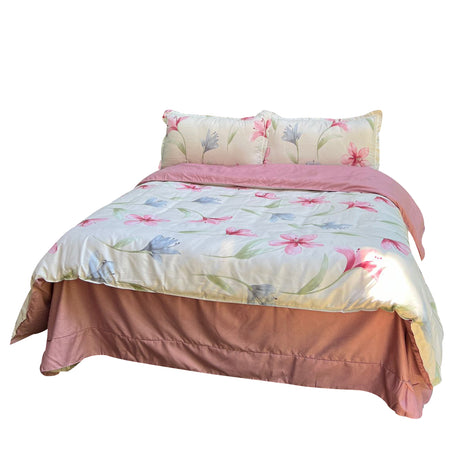 Duvet Floravet Fucsia Para Cama Doble 140x190cm Sin Acolchado - Tendidos y Cubrelechos | Bylmo