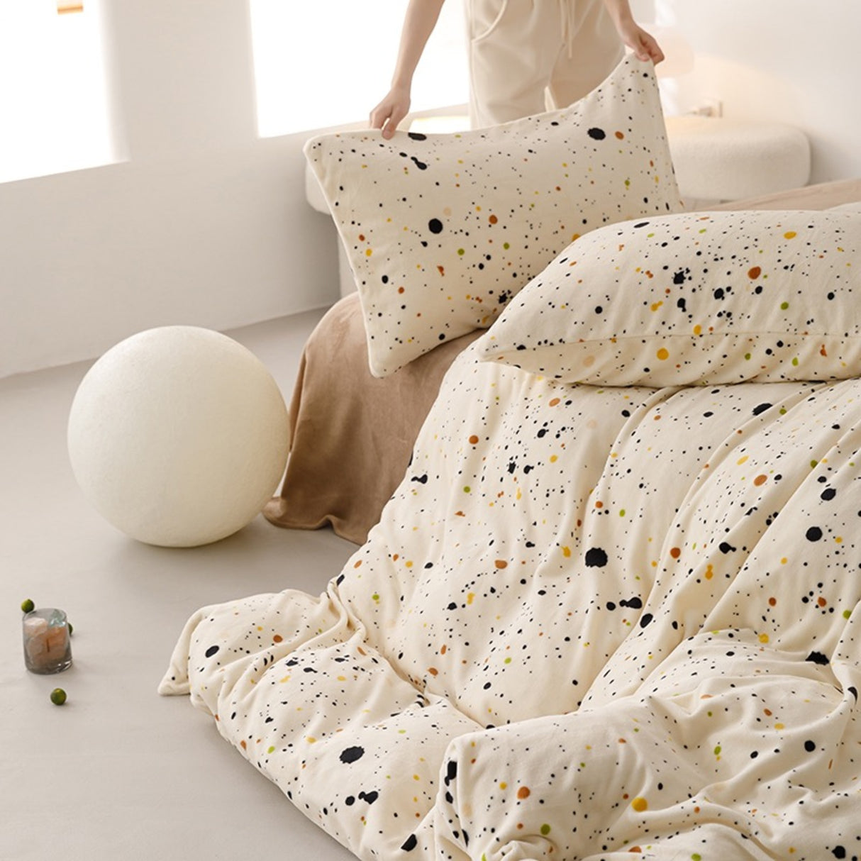 Duvet DiCow Blanco Para Cama Queen 160x190cm Acolchado - Tendidos y Cubrelechos | Bylmo