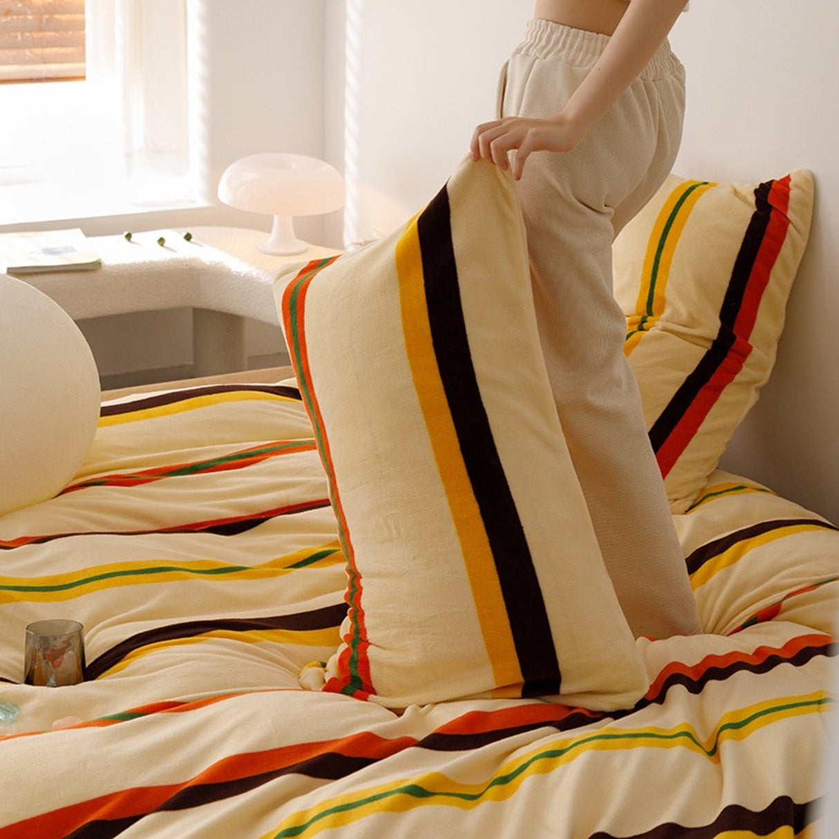 Duvet DiTerra Terracota Para Cama Doble 140x190cm Acolchado - Tendidos y Cubrelechos | Bylmo