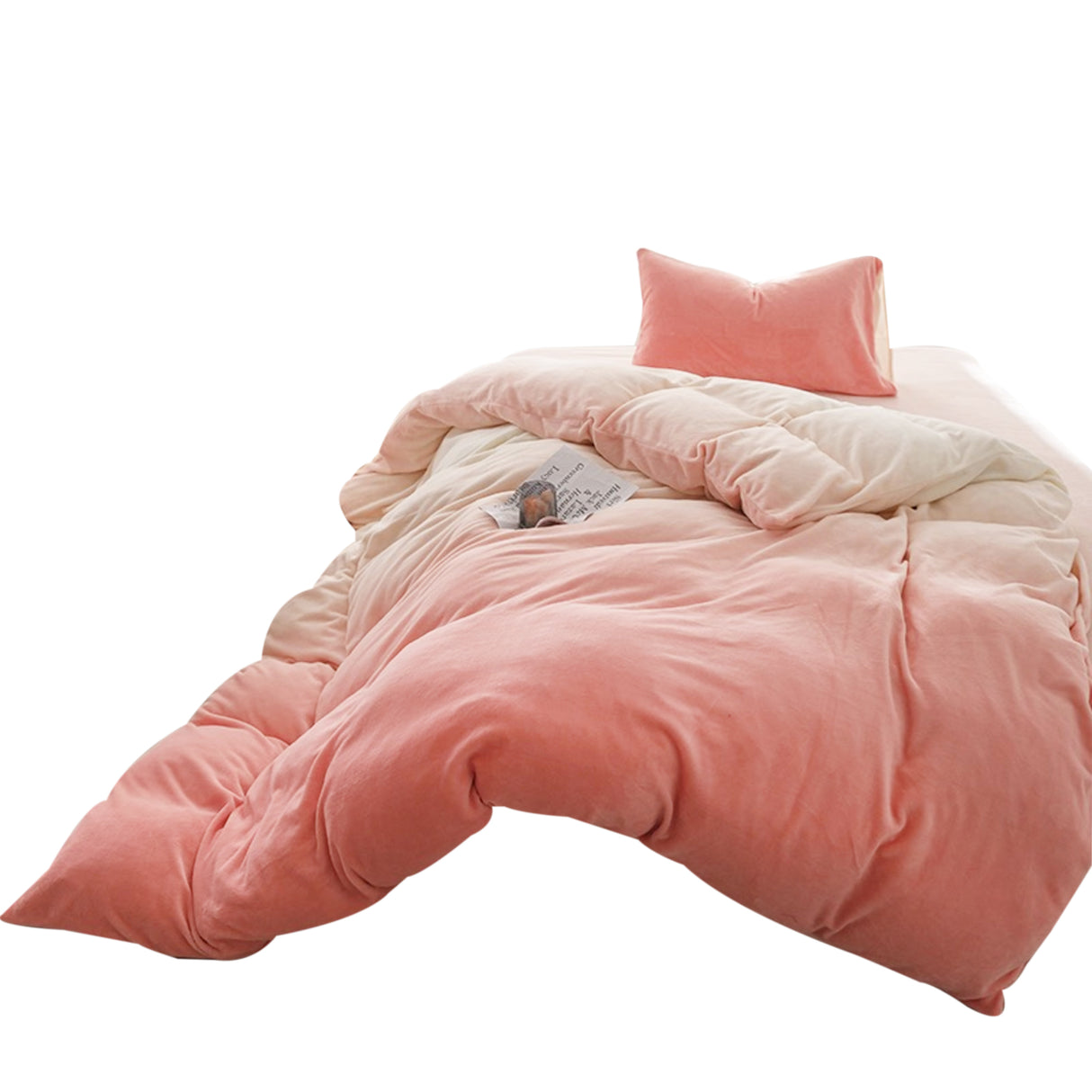 Duvet DiDegra Rosado Para Cama Doble 140x190cm Acolchado - Tendidos y Cubrelechos | Bylmo