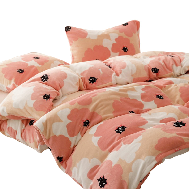 Duvet Difloral Rosado Para Cama Doble 140x190cm Acolchado