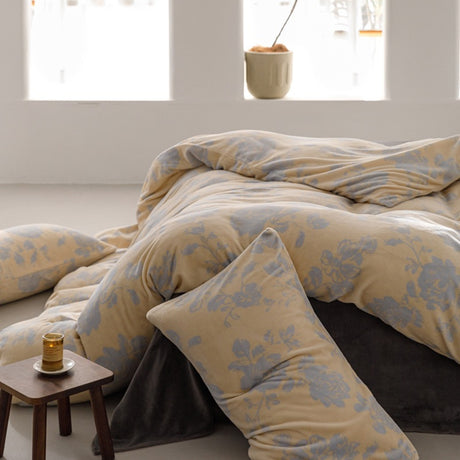 Duvet DIFloral Beige Para Cama Doble 140x190cm Acolchado - Tendidos y Cubrelechos | Bylmo