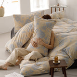Duvet DIFloral Beige Para Cama Queen 160x190cm Acolchado - Tendidos y Cubrelechos | Bylmo