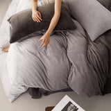 Duvet DiDegra Gris Para Cama Queen 160x190cm Sin Acolchado - Tendidos y Cubrelechos | Bylmo