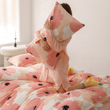 Duvet DIFloral Rosado Para Cama Queen 160x190cm Sin Acolchado - Tendidos y Cubrelechos | Bylmo