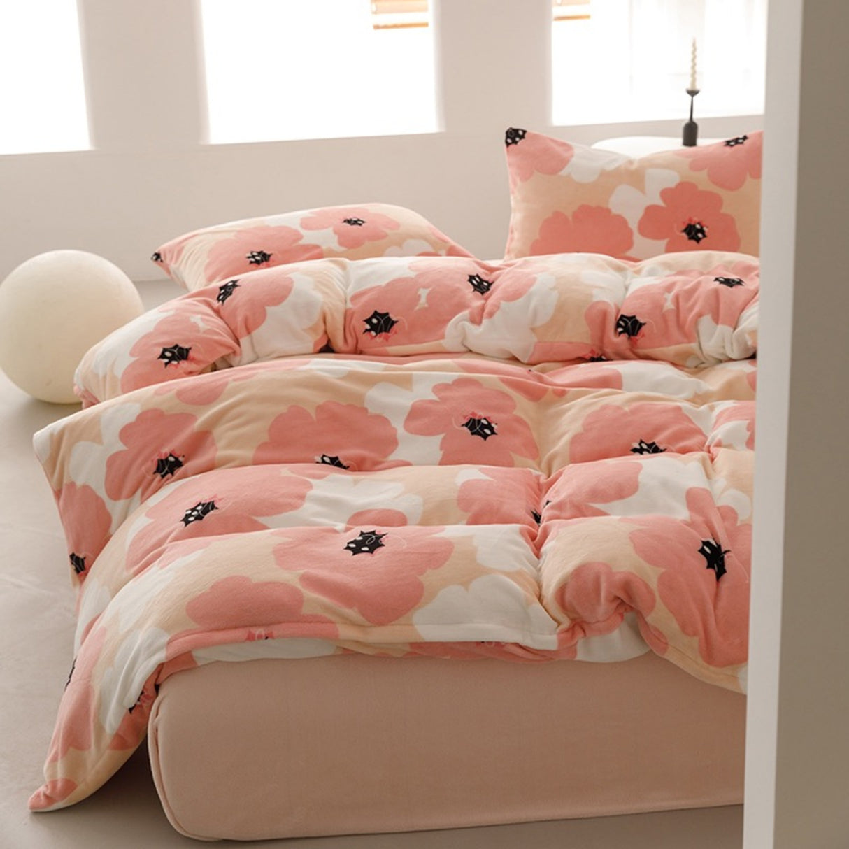 Duvet DIFloral Rosado Para Cama Queen 160x190cm Sin Acolchado - Tendidos y Cubrelechos | Bylmo