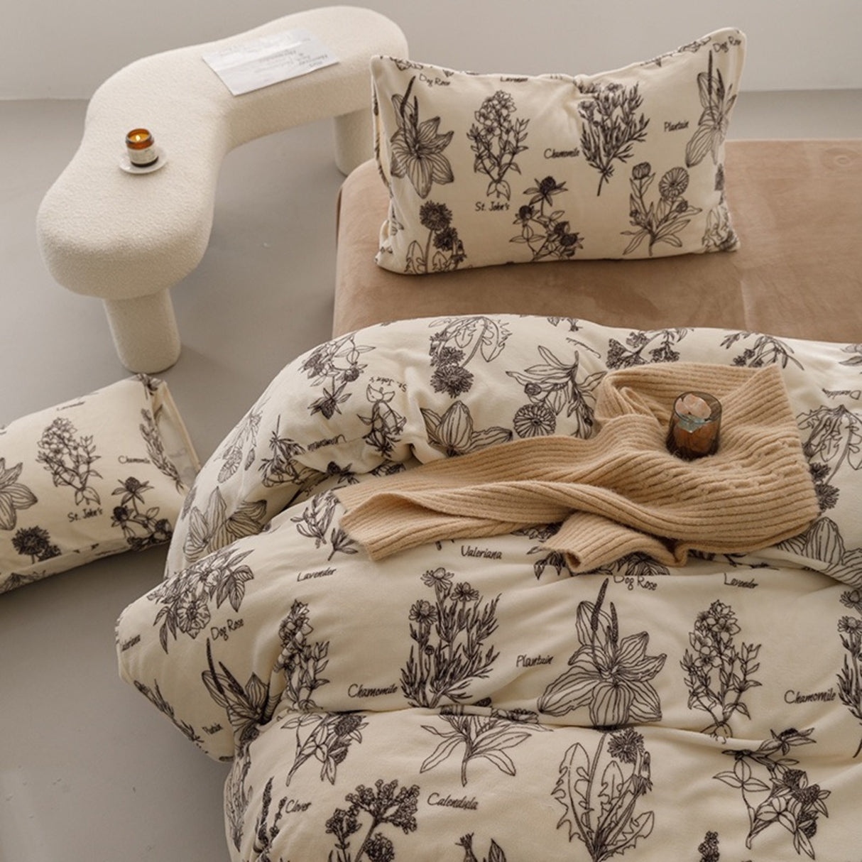 Duvet Plantain Beige Para Cama Doble 140x190cm Sin Acolchado - Tendidos y Cubrelechos | Bylmo