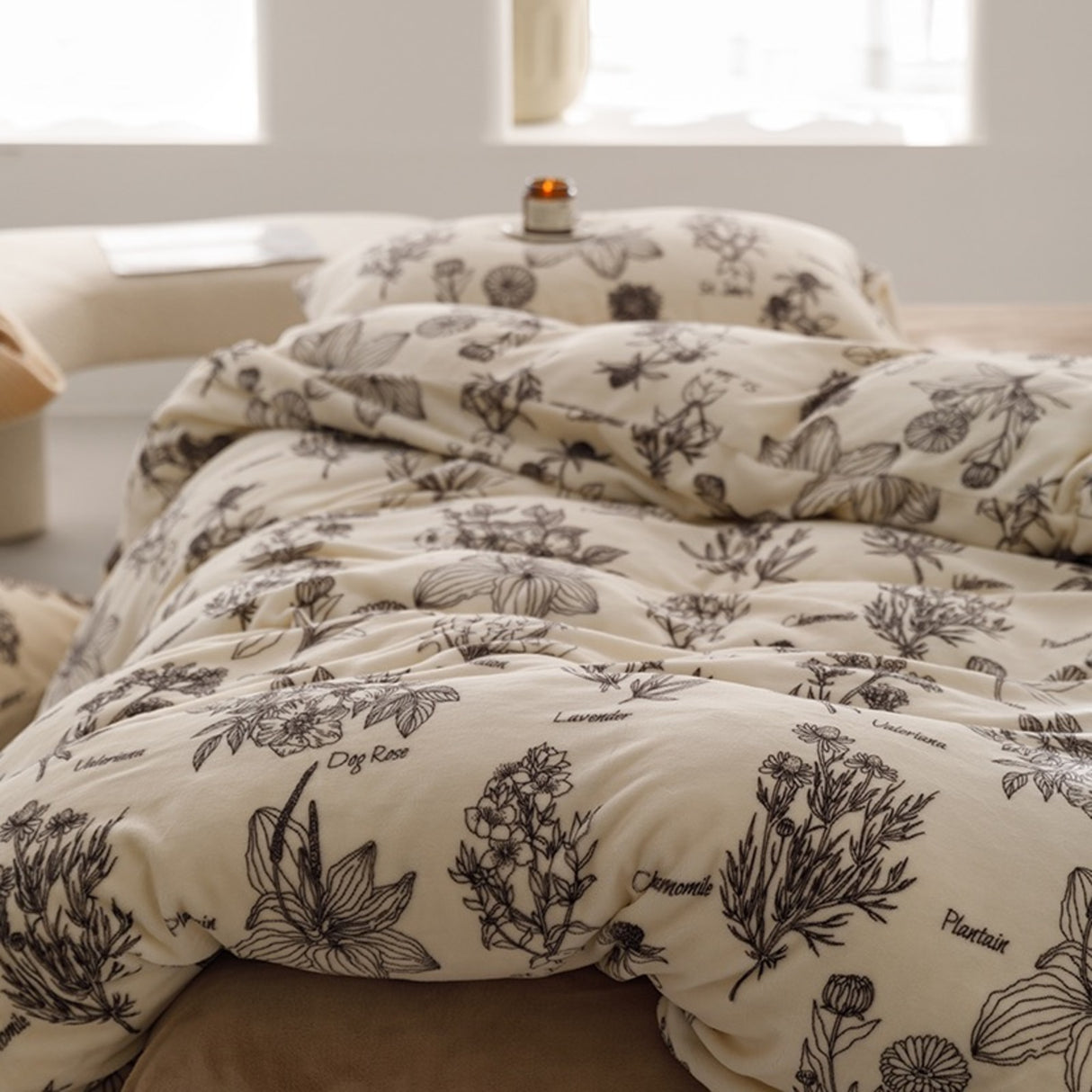 Duvet Plantain Beige Para Cama Queen 160x190cm Sin Acolchado - Tendidos y Cubrelechos | Bylmo
