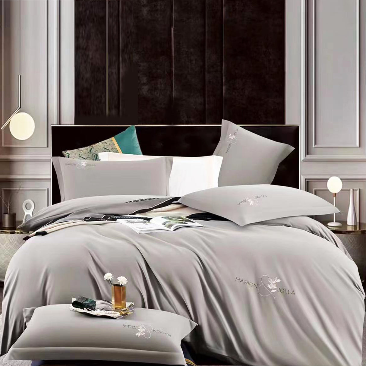 Duvet Vivo Gris Para Cama Queen 160x190cm Sin Acolchado - Tendidos y Cubrelechos | Bylmo