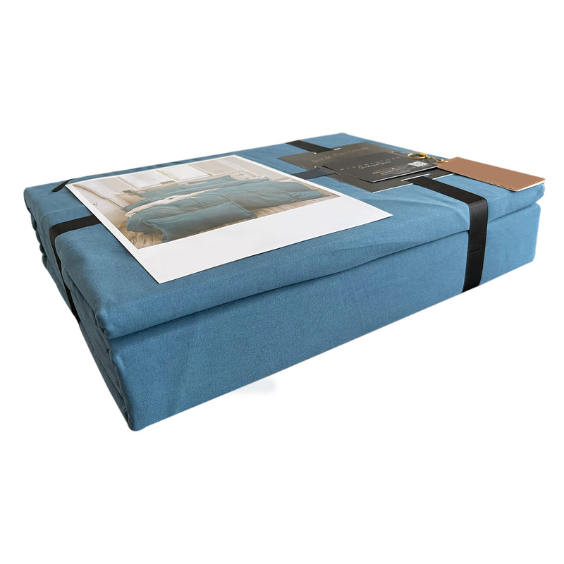 Duvet Sampson Azul Celeste Para Cama Doble 140x190cm Acolchado