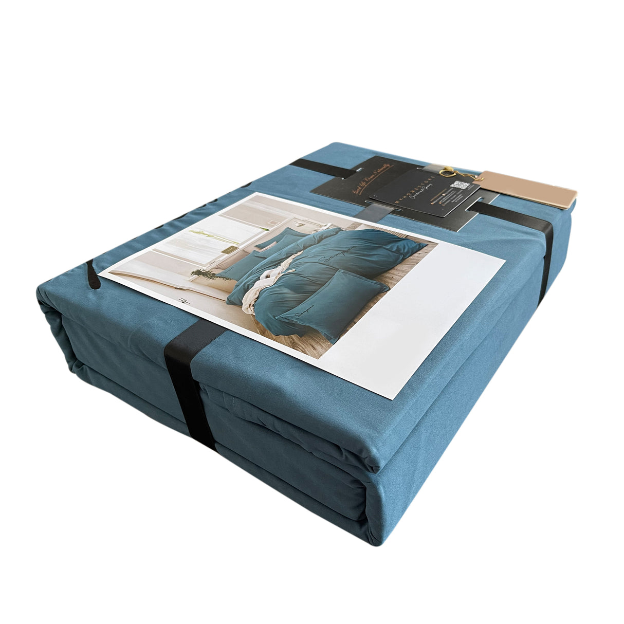 Duvet Sampson Azul Celeste Para Cama Queen 160x190cm Acolchado - Tendidos y Cubrelechos | Bylmo