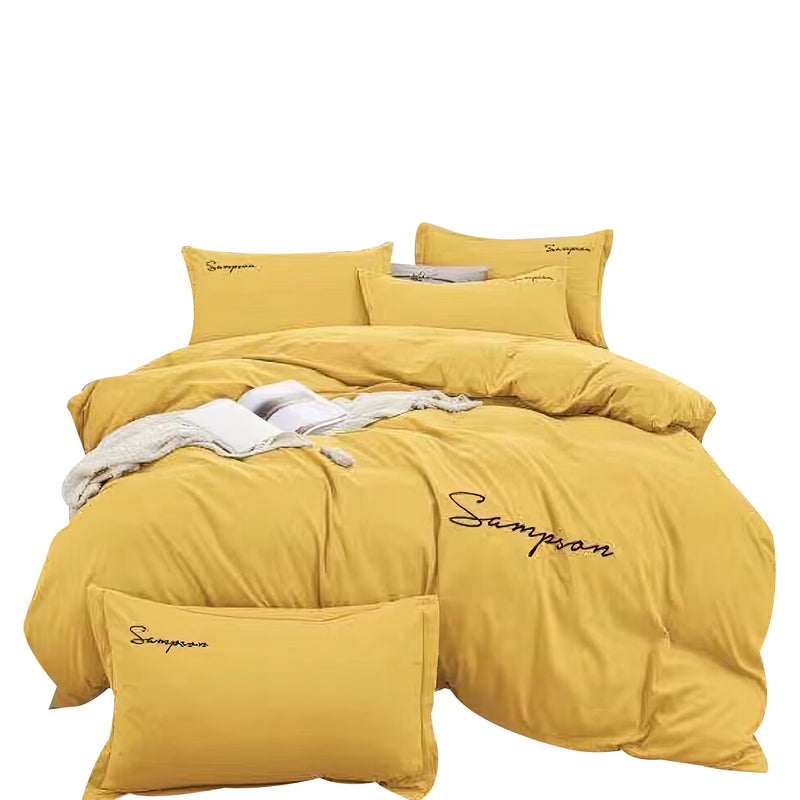 Duvet Sampson Mostaza Para Cama Doble 140x190cm Acolchado