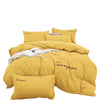 Duvet Sampson Mostaza Para Cama Queen 160x190cm Sin Acolchado