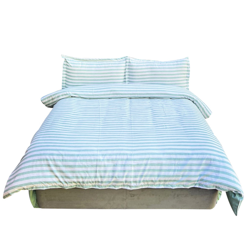 Duvet Bandeau Verde Para Cama Doble 140x190cm Acolchado