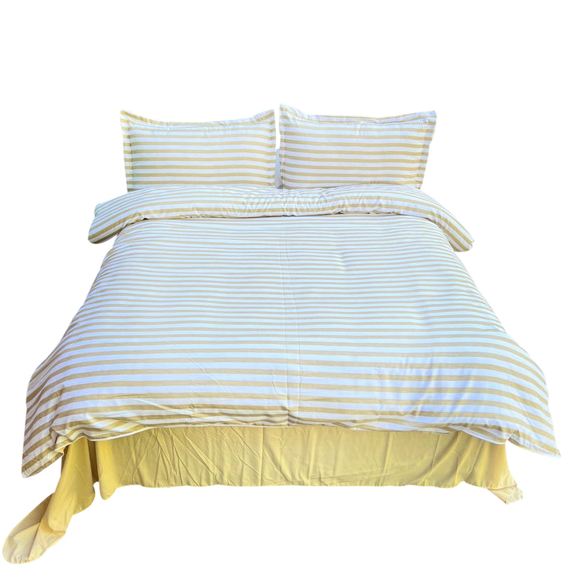 Duvet Bandeau Crema Para Cama Doble 140x190cm Acolchado