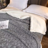 Cobija Ovejera Oleo Wrap Gris 180x200 Muy Suave - Cobijas | Bylmo