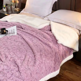 Cobija Ovejera Oleo Wrap Morada 180x200 Muy Suave - Cobijas | Bylmo