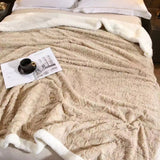 Cobija Ovejera Oleo Wrap Camel 180x200 Muy Suave - Cobijas | Bylmo