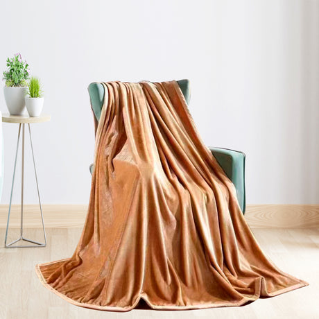 Cobija Esencial Camel 220x230 Muy Suave - Cobijas | Bylmo