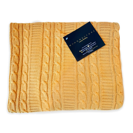 Cobija Trows Mostaza 130x170 Muy Suave - Cobijas | Bylmo
