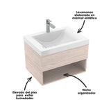 Mueble Para Lavamanos Essential Soder 63x48cm Flotante Con Lavamanos Siena - Muebles para Lavamanos | Bylmo