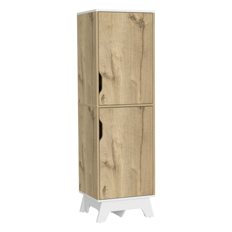 Alacena BiColor Duna con Blanco 45x150cm Con Patas - Alacenas y Muebles Microondas | Bylmo