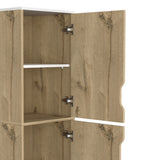 Alacena BiColor Duna con Blanco 45x150cm Con Patas - Alacenas y Muebles Microondas | Bylmo