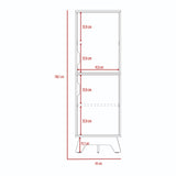 Alacena BiColor Duna con Blanco 45x150cm Con Patas - Alacenas y Muebles Microondas | Bylmo