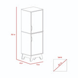 Alacena BiColor Duna con Blanco 45x150cm Con Patas - Alacenas y Muebles Microondas | Bylmo