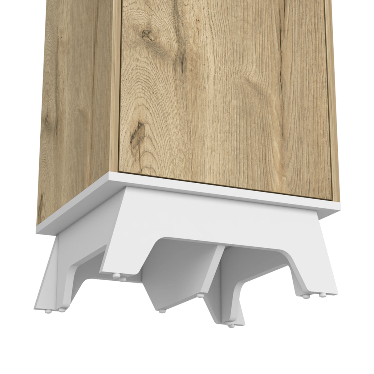 Alacena BiColor Duna con Blanco 45x150cm Con Patas - Alacenas y Muebles Microondas | Bylmo