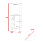 Bar Esquinero Salem Miel 50x180cm Con Dos Cajones