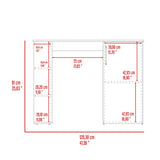 Barra de Cocina Allen Bardolino 120.3x91cm con Tres Entrepaños - Barras y Muebles Auxiliares | Bylmo