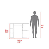 Barra de Cocina Allen Bardolino 120.3x91cm con Tres Entrepaños - Barras y Muebles Auxiliares | Bylmo