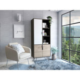 Biblioteca Borealis Carbón 72.1x170cm con Ocho Entrepaños - Bibliotecas y Estanterías | Bylmo