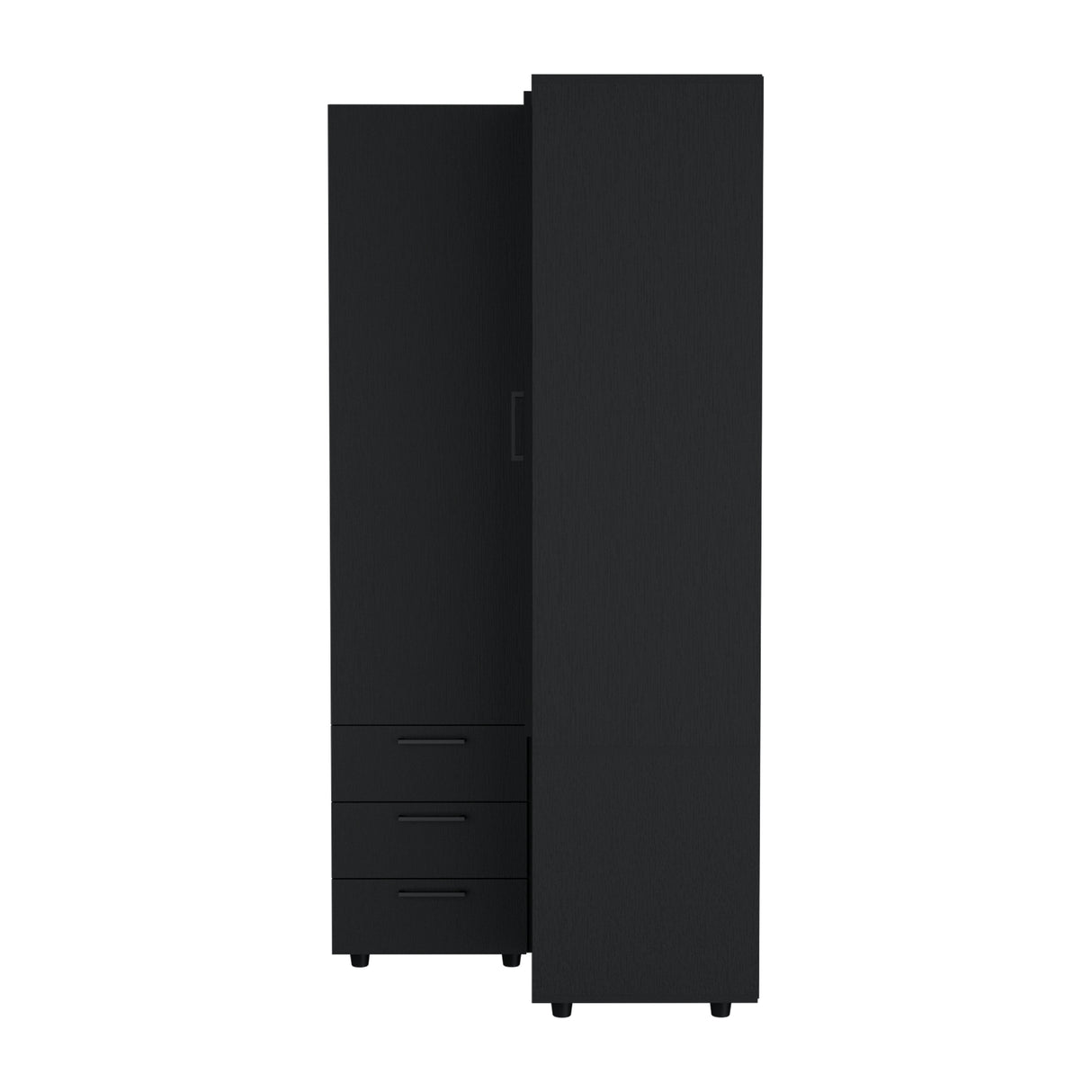 Closet Toulouse Wengue 85x180cm Esquinero con Tres Cajones - Closets | Bylmo