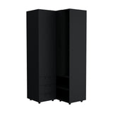 Closet Toulouse Wengue 85x180cm Esquinero con Tres Cajones - Closets | Bylmo