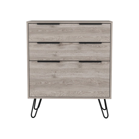 Cajonera Augusta Novo Ceniza 76.5x90.3cm con Tres Cajones - Cajoneras y Comodas | Bylmo